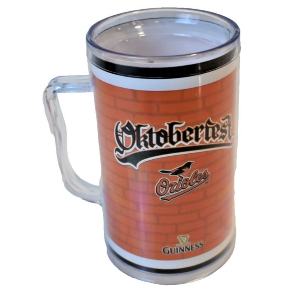 BALTIMORE ORIOLES Baseball Oktoberfest SGA Beer Drink Mug Cup Guiness NEW